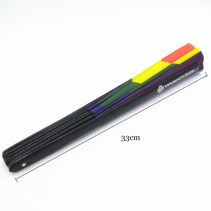 Kipas Tangan Lipat Clack Logo Kustom 13 Inci Kipas Tangan Bambu Lipat Besar Kipas Sublimasi Clacking Kosong untuk Pernikahan dan Menari 2