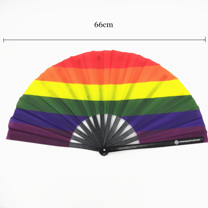 Kipas Tangan Lipat Clack Logo Kustom 13 Inci Kipas Tangan Bambu Lipat Besar Kipas Sublimasi Clacking Kosong untuk Pernikahan dan Menari 3