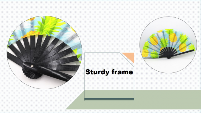 Kipas Tangan Lipat Clack Logo Kustom 13 Inci Kipas Tangan Bambu Lipat Besar Kipas Sublimasi Clacking Kosong untuk Pernikahan dan Menari 5