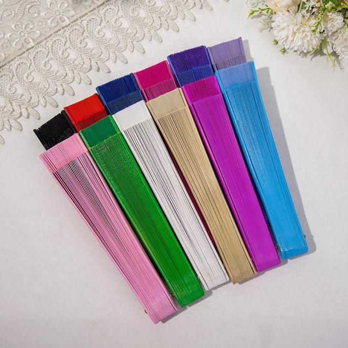 Grosir Kualitas Tinggi Spot Berwarna 23 cm Fan Hadiah Fan Kayu Lukisan Tangan Fan Kayu Spanyol Kerajinan Kayu Folding Fan Tangan 5