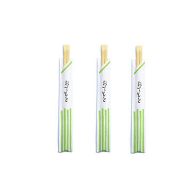 Custom Wrapper Sleeves Japanese Disposable Bamboo Chopsticks Made from 100% Natural Moso Bamboo with High Temperature Sterilization
