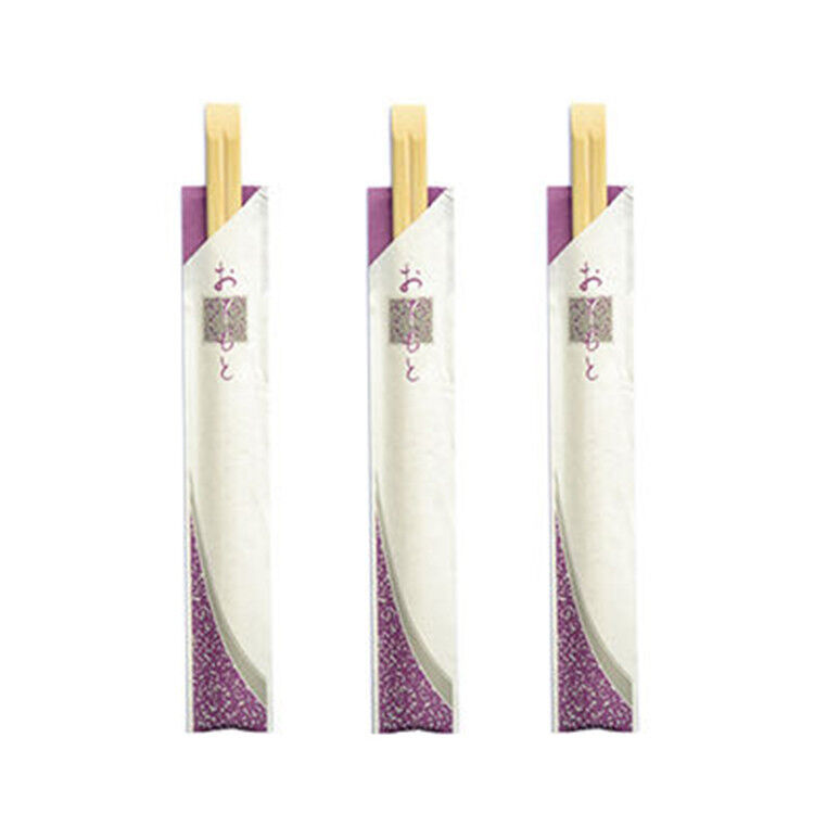 Custom Wrapper Sleeves Japanese Disposable Bamboo Chopsticks Made from 100% Natural Moso Bamboo with High Temperature Sterilization