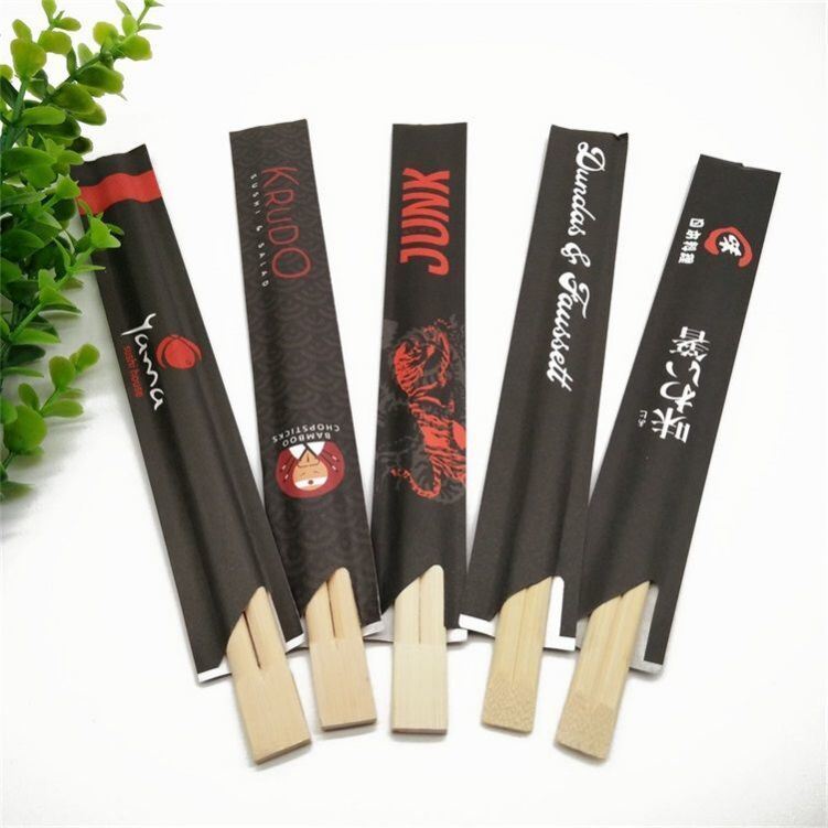 Eco-Friendly Disposable Bamboo Chopsticks 100prs/bag with 4.0-5.0mm Thickness for Sushi and Restaurants